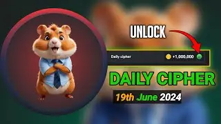 Hamster Kombat Daily Cipher Morse Code | 19/06/2024 | Claim 1,000,000 Coins Task Reward