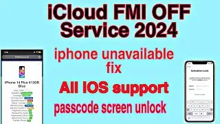 ICloud Permanently unlock JUNE 2024! iphone unavailable lock screen Any iOS✅