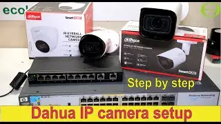 Dahua IP camera setup with remote view - no NVR- step by step