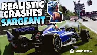 REALISTIC F1 CRASHES LOGAN SARGEANT