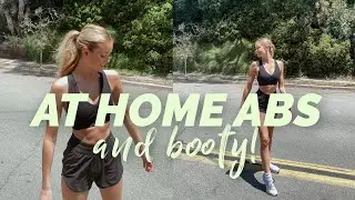 Workout with Me! AT HOME ABS & BOOTY TONING | Hannah Godwin