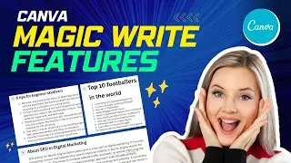 Magic write features in canva | Canva Features | Canva Tips | Canva Magic | Canva Tricks