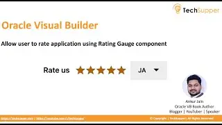 Allow users to rate applications using the Rating Gauge component in Oracle Visual Builder