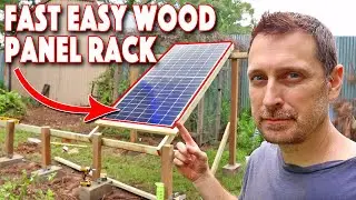 DIY Solar Panel Rack! Fast Assembly And Portable Wood Structure!