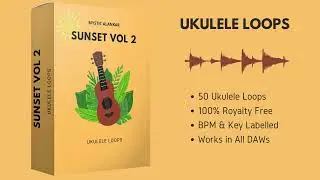 Sunset Ukulele Loops Vol 2 | Guitar Sample Pack | Royalty Free Loop Kit