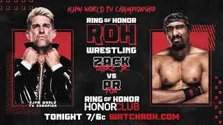 Full Match: NJPW World TV Championship Zack Sabre Jr vs AR Foxx | 5/18/23 ROH TV on HonorClub