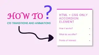 How to Design FAQs/Accordion elements with HTML and CSS | No JavaScript @aysantutorials1415