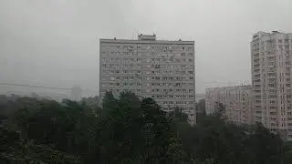 Москва Гром Молния Ветер Ливень 28 06 2021