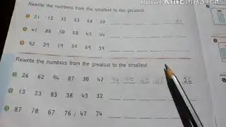 Rewrite the numbers from greatest to smallest.