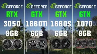 RTX 3050 vs GTX 1660 Ti vs GTX 1660 SUPER vs GTX 1070 Test in 7 Games