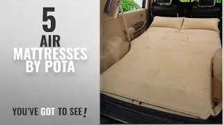 Top 10 Pota Air Mattresses [2018]: R&R Car outdoor travel bed Airbed mattress rear SUV car , beige