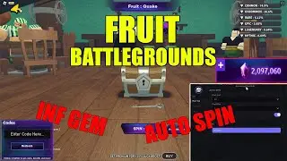 roblox fruit battlegrounds script (infinite gem,auto fast spin) pastebin 2023