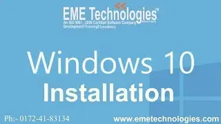 How To Install Windows 10 From USB | EME Technologies