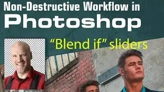 How to use the blend if sliders for advanced blending of Layers in Photoshop Tutorial