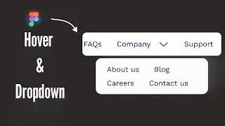 Figma basic: Dropdown with Hover Effect in Figma | Hover Effect Figma Prototype