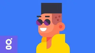 How to Draw 2d Flat Character Design Portrait SUPER EASY in iPad Adobe Illustrator