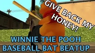 Big Smoke [Winnie the Pooh] beats up Vagos gang members with a baseball bat