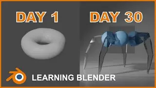 30-Days Progress of Learning Blender