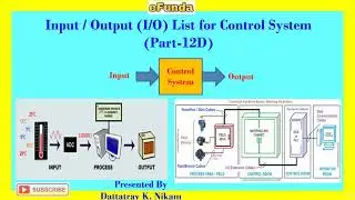 Input Output List   IO List (Part -12D)