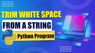 Python Program to Trim ✂ Whitespace From a String [English]