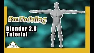 Blender 2.8 Tutorial Box model A Simple Male Character Mesh