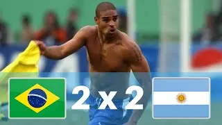 BRASIL (4) 2X2 (2) ARGENTINA | MELHORES MOMENTOS | COPA AMÉRICA 2004