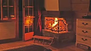 Cozy Christmassy House in Switzerland With Warm Fireplace, Sleds and Crackling Fire Sounds