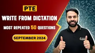 PTE Listening Write From Dictation | Real Exam Prediction September 2024 | Vision Language Experts