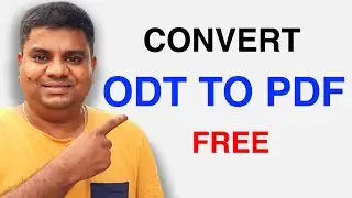 How to Convert ODT to PDF