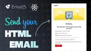 React js Send html email from contact form without server code - Email.js Tutorial