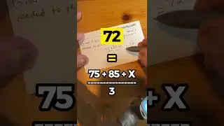 You get a 75 and 85 exam score. What must you score on the third exam to get an average score of 72?