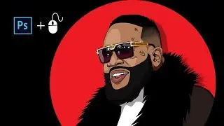 How to cartoon yourself in Adobe Photoshop (Rick Ross)