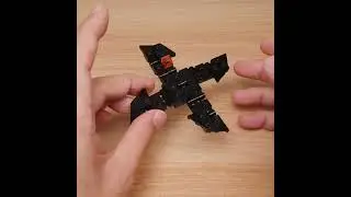 Can I actually throw it? Ninja Shuriken LEGO brick transformer robot! Ninja Z #lego #moc #legomoc