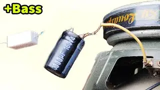 How to increase BASS using Capacitor 1000uf right! add resistor