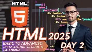 Day 2: Installation vs Code & Extensions | Basic to Advanced Guide #htmltutorial #html5 #htmlinurdu