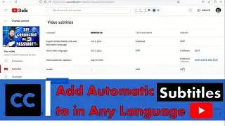 How to Add Automatic Subtitles to YouTube Video in Any Language