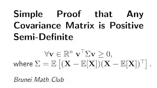 Simple proof that any covariance matrix is positive semi-definite