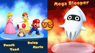 Mario Party 10 - Mario vs Toad vs Daisy vs Peach - Chaos Castle