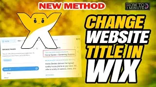 How to change website title in wix 2024