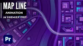 Map LINE ANIMATION Tutorial In Premiere Pro 2024