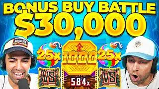 I did a $30,000 BONUS BUY BATTLE vs @mascoobss & we got some CRAZY WINS!! (Bonus Buys)