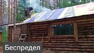 Полный БЕСПРЕДЕЛ! Строю ИЗБУ без правил. Чистая импровизация. DIY.