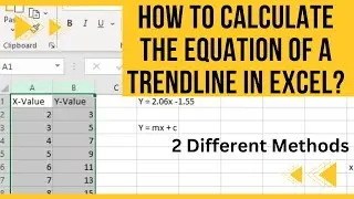 How To Calculate The Equation Of A Trendline In Excel?