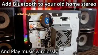 Add Bluetooth to your old stereo and play songs wirelessly with phone or laptop