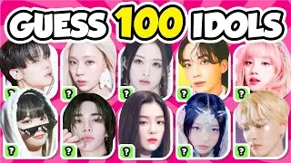 GUESS 100 KPOP IDOLS ❤️‍🔥 Most Popular Idols | Kpop Quiz 2024