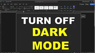 How To Turn Off Dark Mode on Word Online