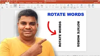 How to Rotate Words in Powerpoint (PPT)