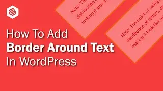 How to Add a Border Around Text in WordPress