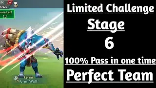 Lords mobile Grim Wolf limited challenge stage 6|Limited Challenge Bloodlust stage 6 auto