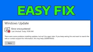 How To Fix 0x80070643 Windows Update Error in Windows 11